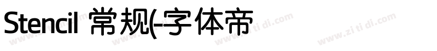 Stencil 常规(字体转换